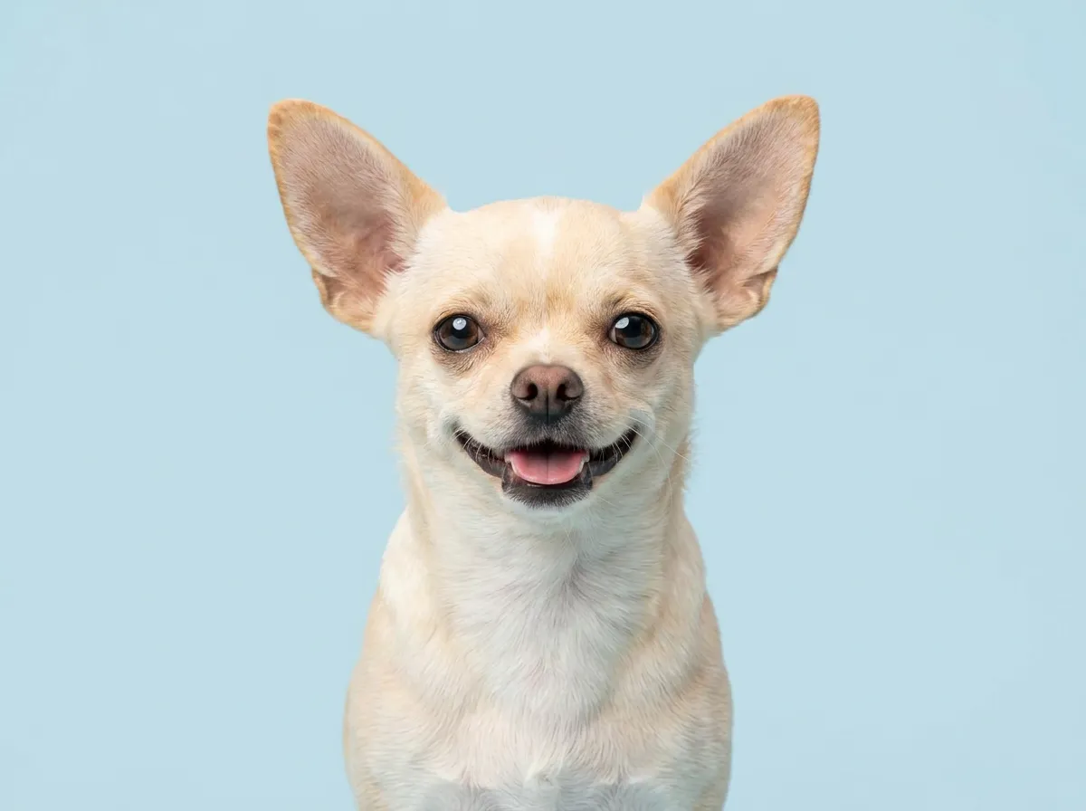 Pogodny, zdrowy chihuahua w zbliżeniu